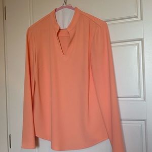 Peach long sleeve top size XS
